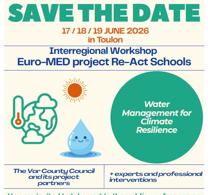 RE-ACT Schools 3rd Interregional Meeting | 17-19 June, 2026 | Toulon, France